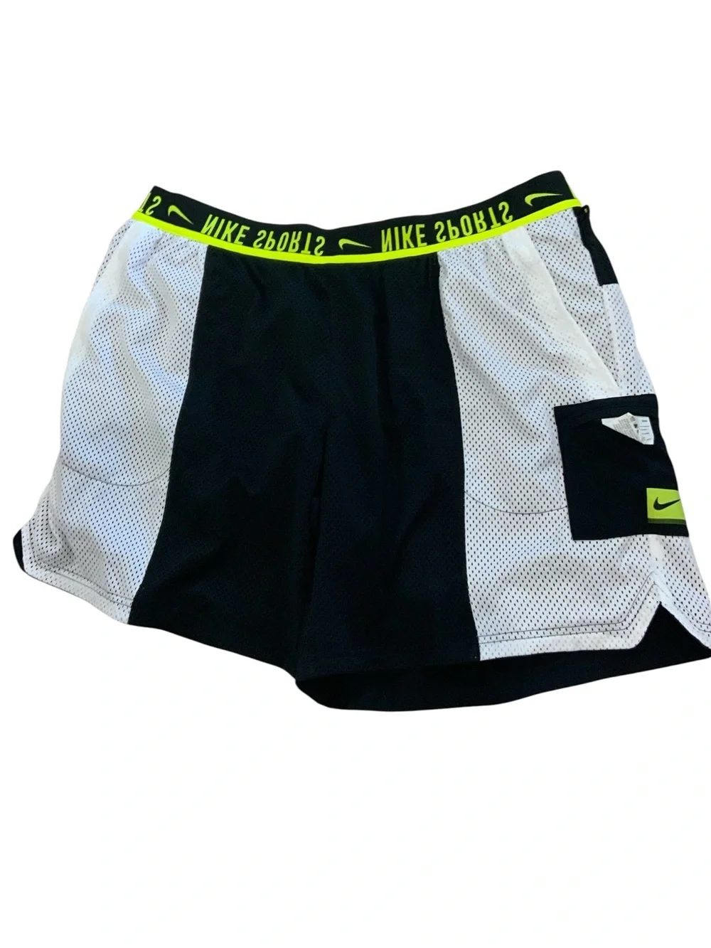 Nike Reversible Training Shorts CJ7645-010 Men's Black/ White  Green SZ XXL